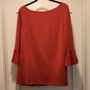 Elegant St John Knits Terracotta Colored Women's Top